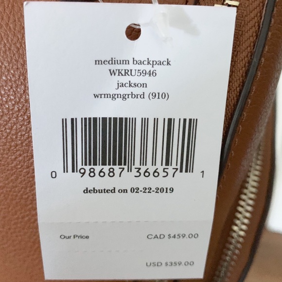 Kate Spade Medium Jackson backpack leather bag - Picture 3 of 7